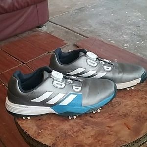 Adidas bounce golf shoes silver and 3